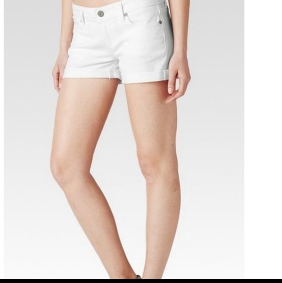 PAIGE Pants - PAIGE Jimmy Jimmy White Denim Shorts